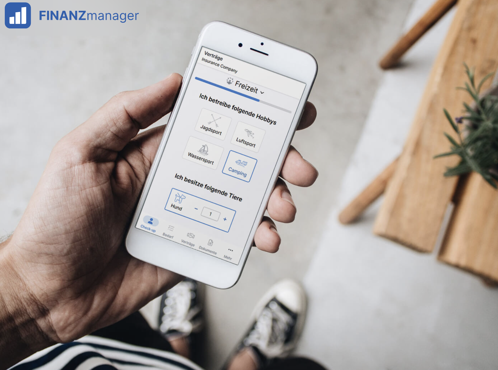 Finanzmanager App - Meine Verträge