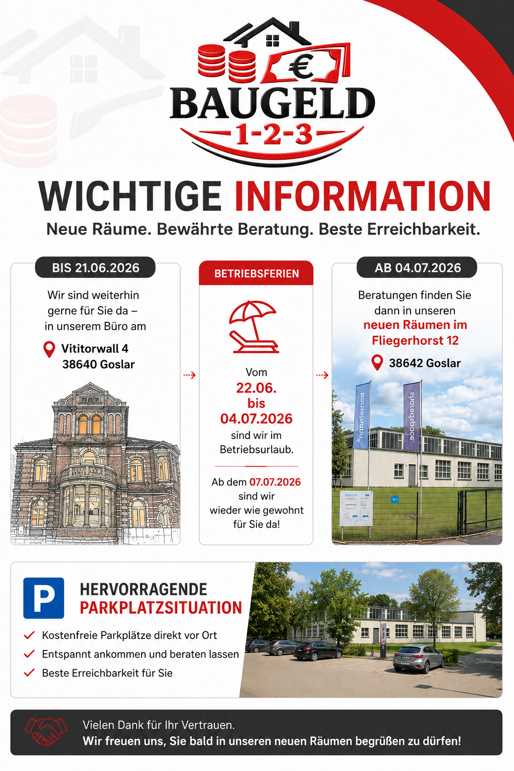 Wichtige Information - Adresswechsel